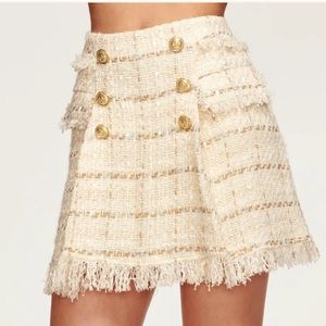 NWT Ramy Brook Karey Tweed Mini Skirt size 0 XXS XS